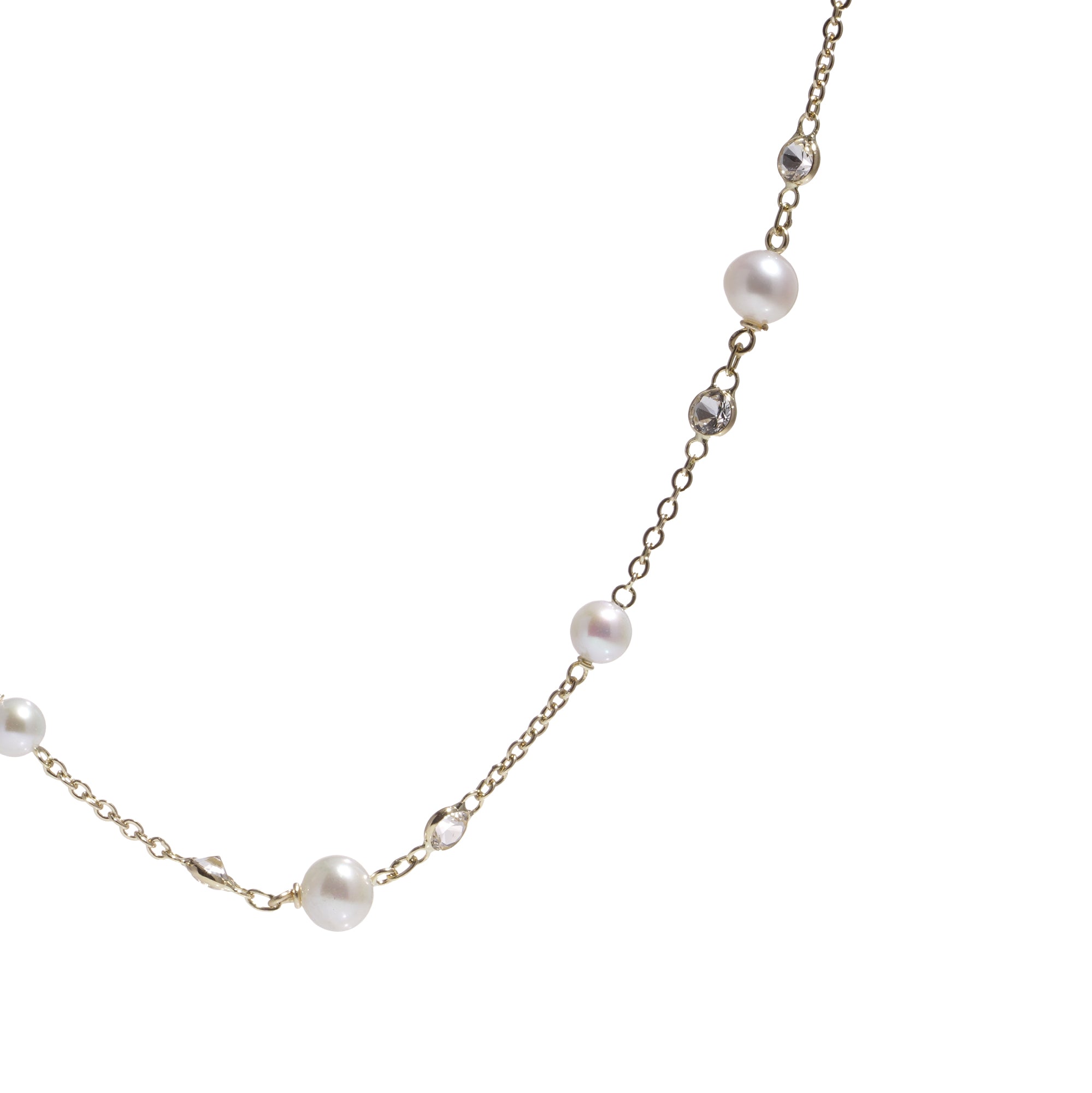 Pearl and Diamond Necklace - Wildsmith Jewellery