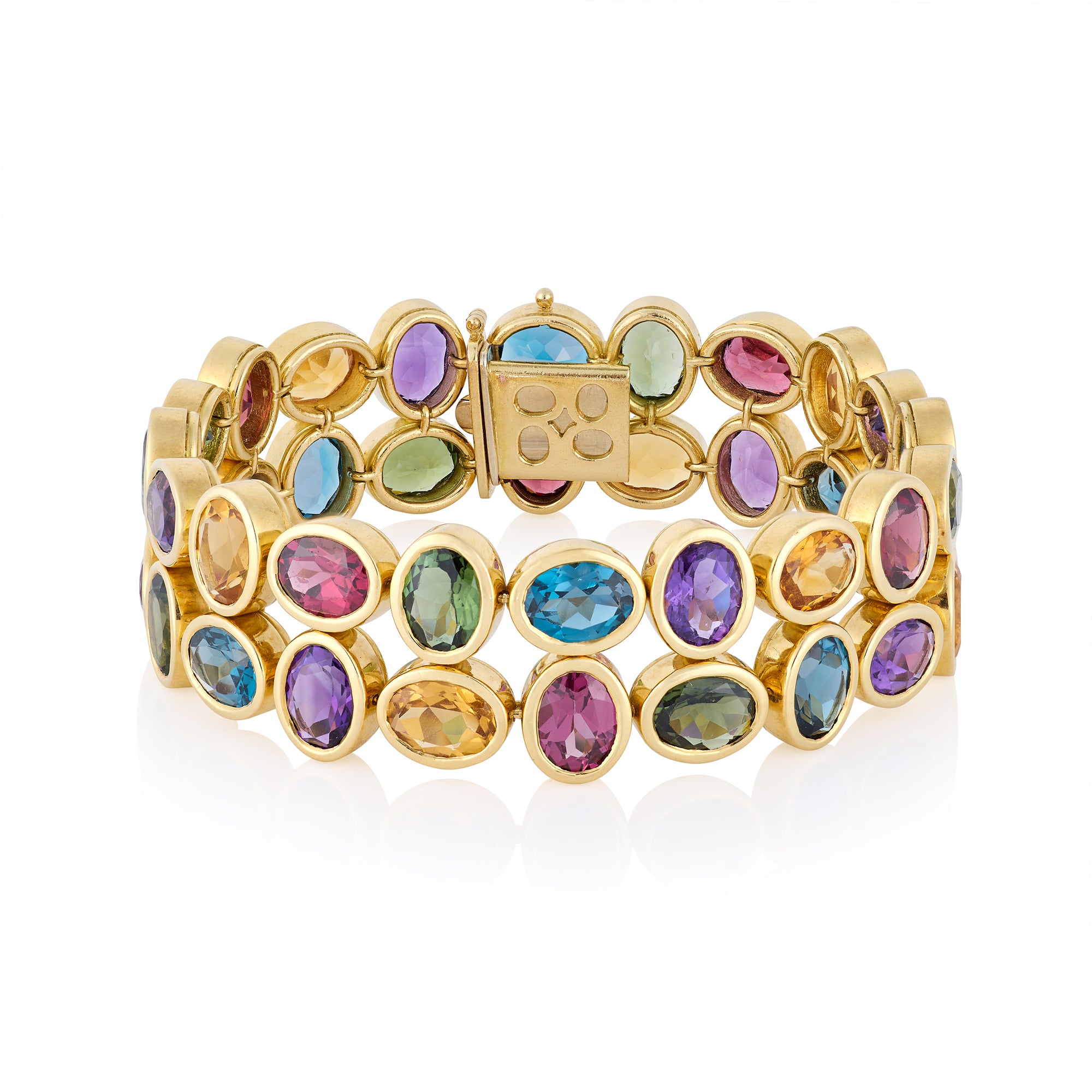 18ct Gold Multi-gem Bracelet - Wildsmith Jewellery