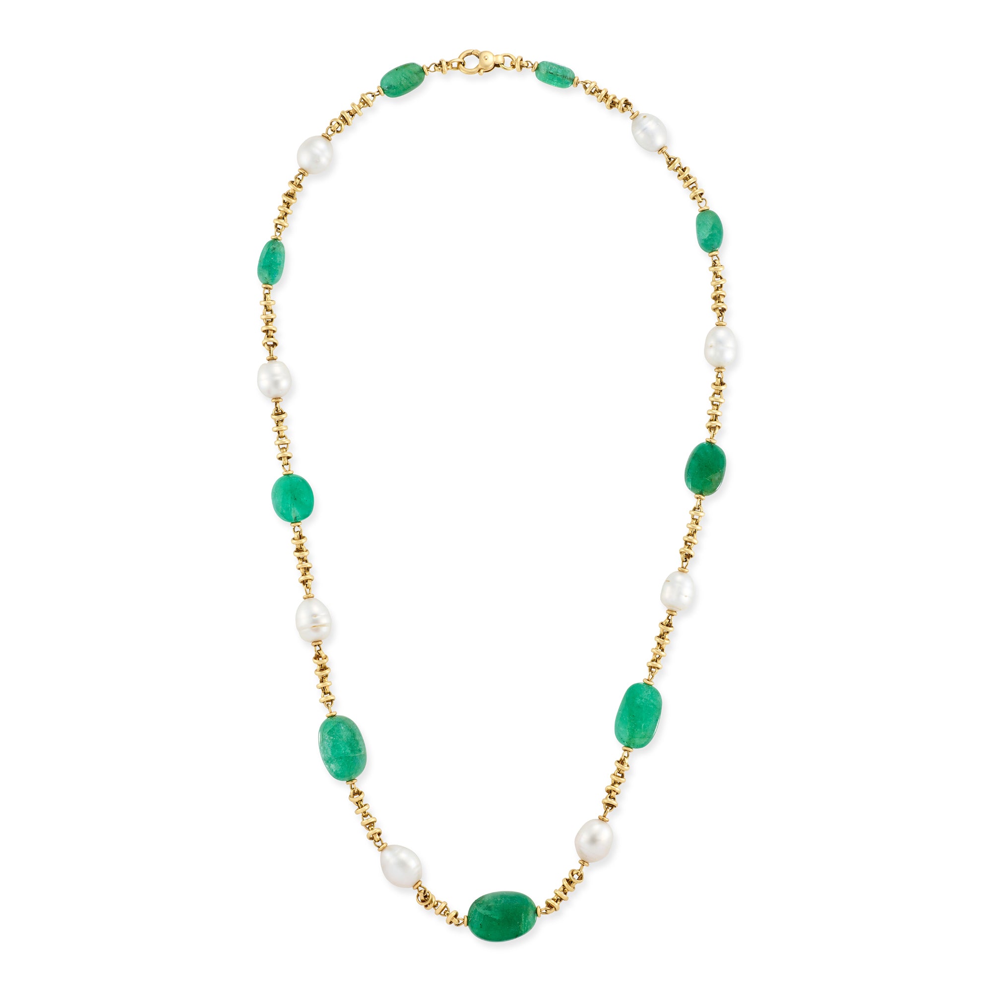 Emerald & Pearl Necklace