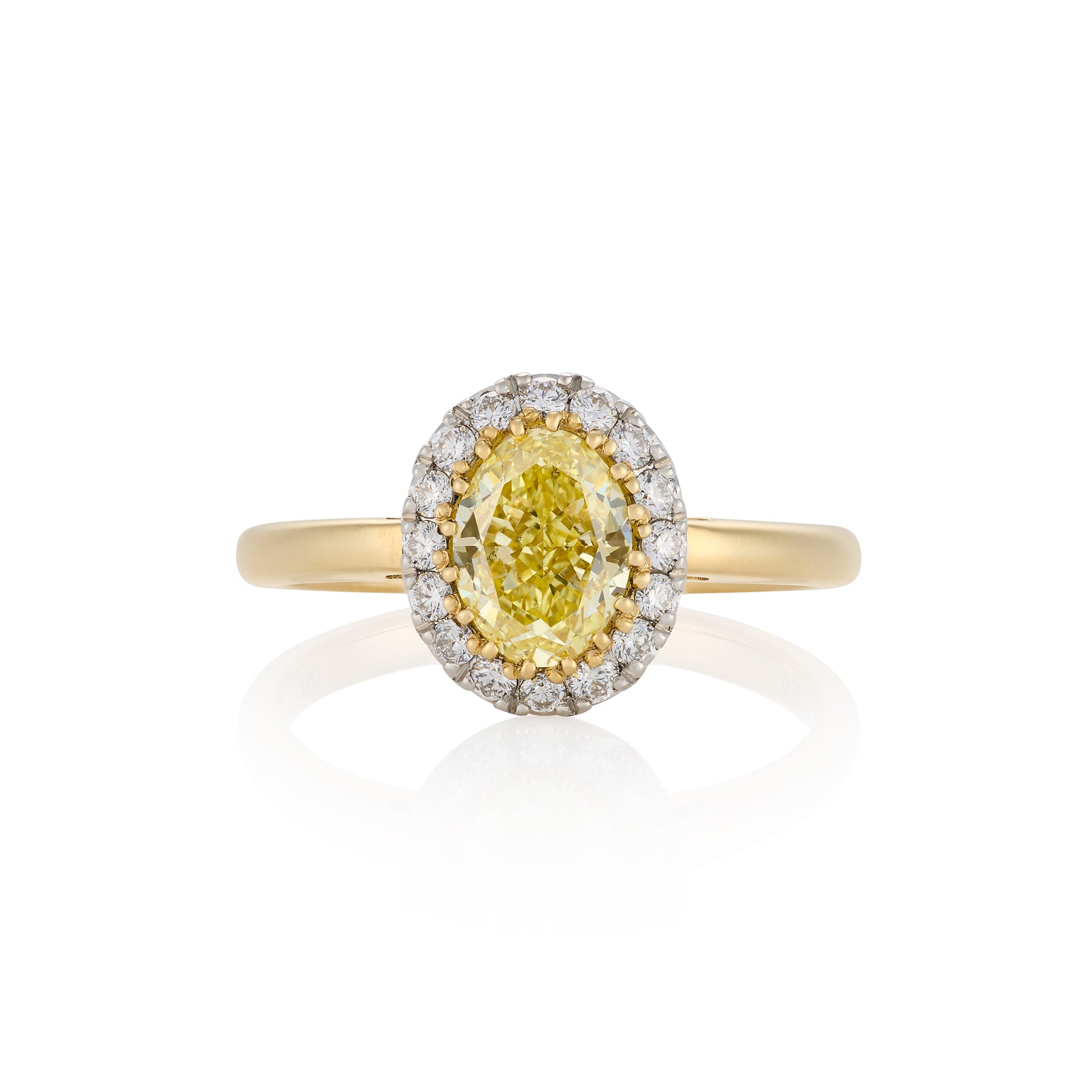 0.92cts Fancy Yellow Intense GIA Certified DIamond RIng - Wildsmith Jewellery