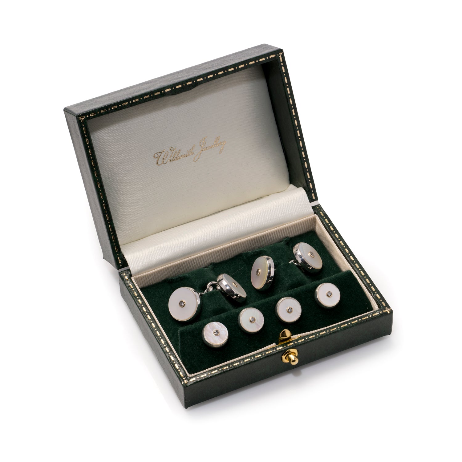 Diamond & Mother of Pearl Round Dress Set