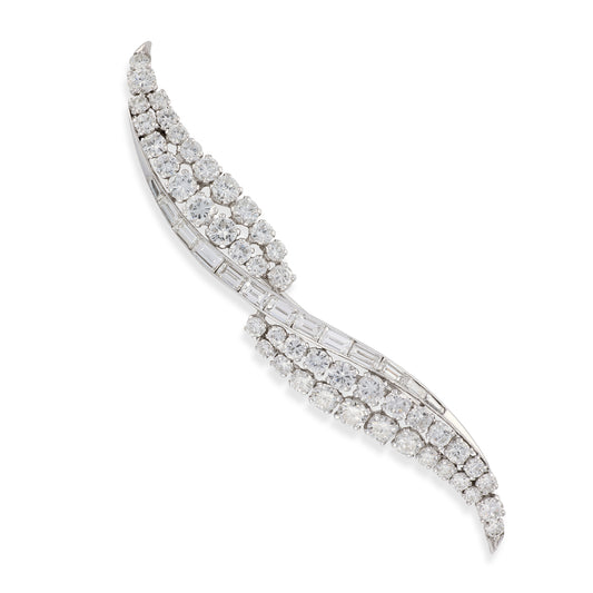 1950's Diamond Brooch, French - Wildsmith Jewellery