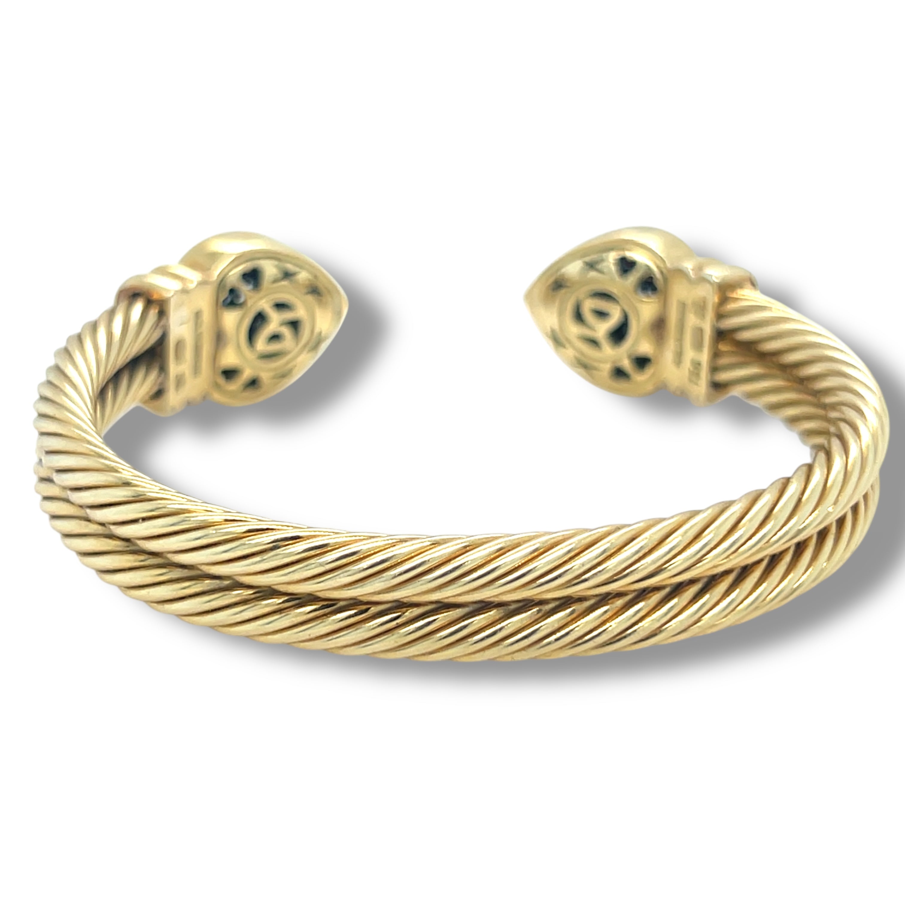 David Yurman Diamond Heart Cuff Bracelet