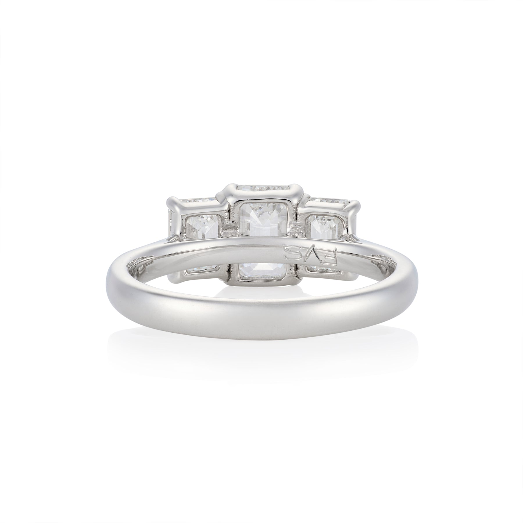 2ct GIA Certified Emerald Cut Diamond Three Stone Ring - Wildsmith Jewellery
