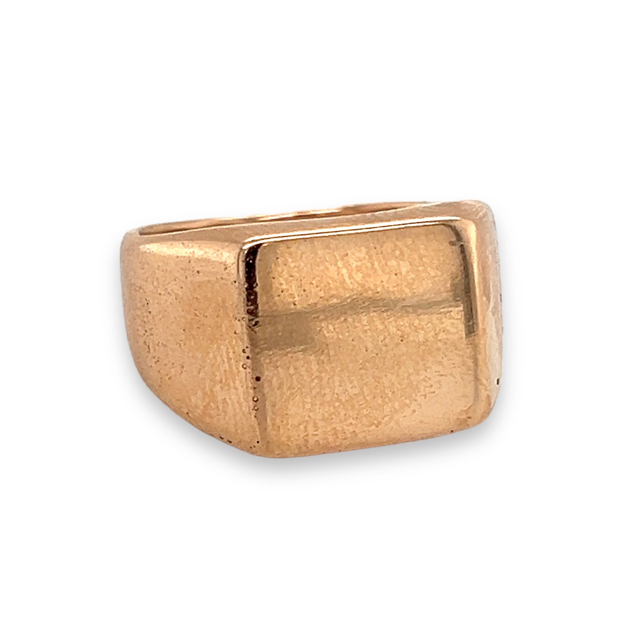 Vintage 18ct Rose Gold Signet Ring - Wildsmith Jewellery