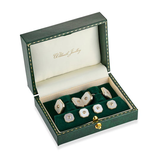 Diamond & Mother of Pearl Octagonal Dress Set