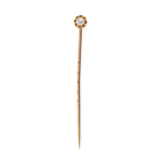 Old Cut Diamond Stickpin