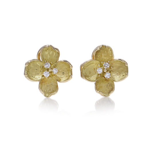 Tiffany & Co. Diamond Dogwood Earrings - Wildsmith Jewellery