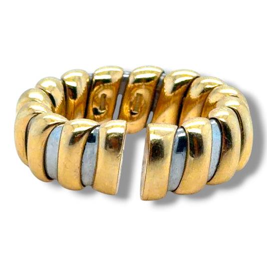 Vintage Bvlgari 18ct Gold & Steel Ring