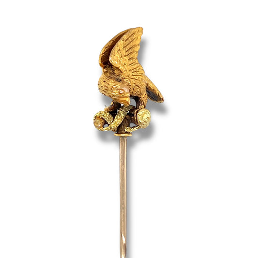 Antique Eagle & Serpent Stickpin - Wildsmith Jewellery