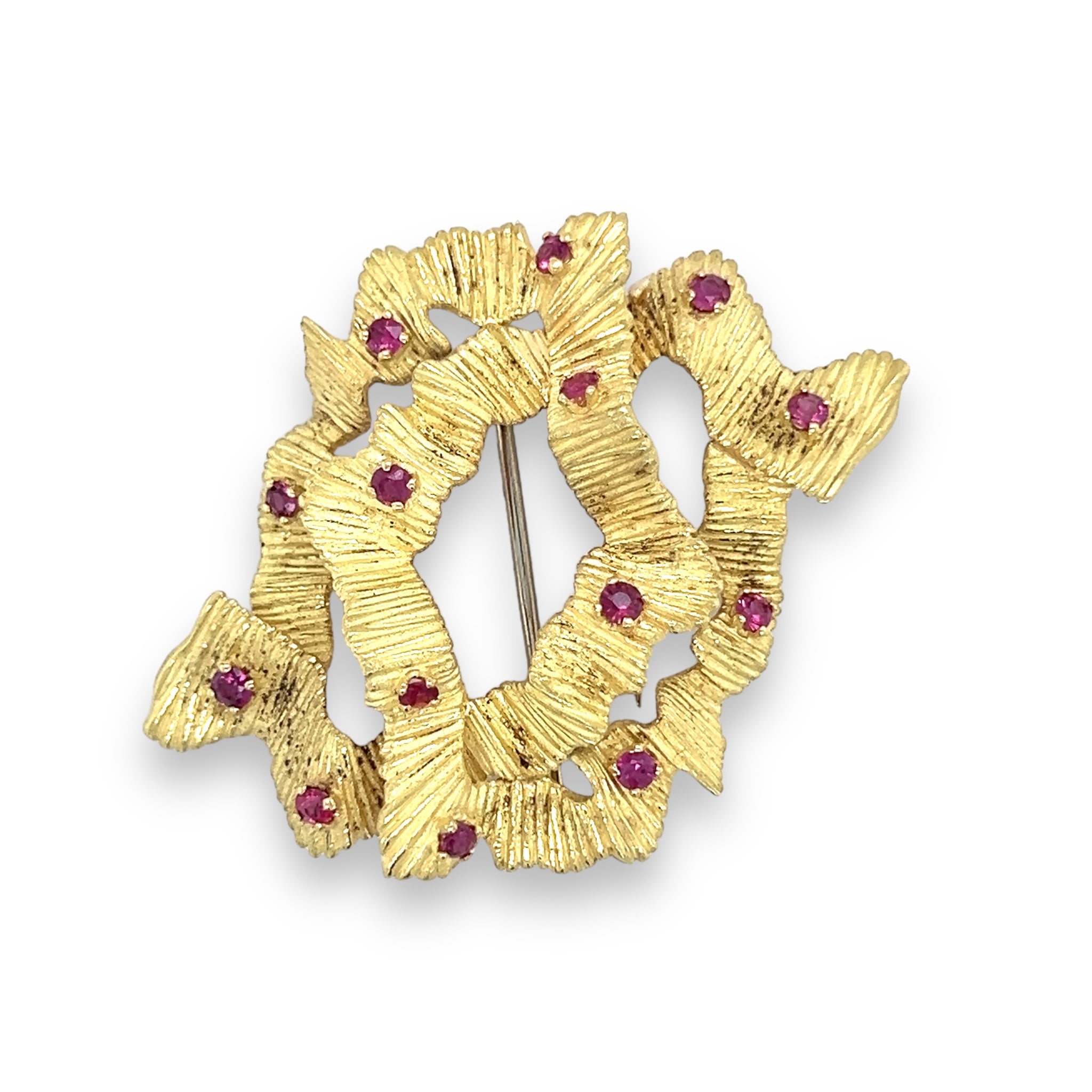 Cartier Ruby and Gold Brooch - Wildsmith Jewellery