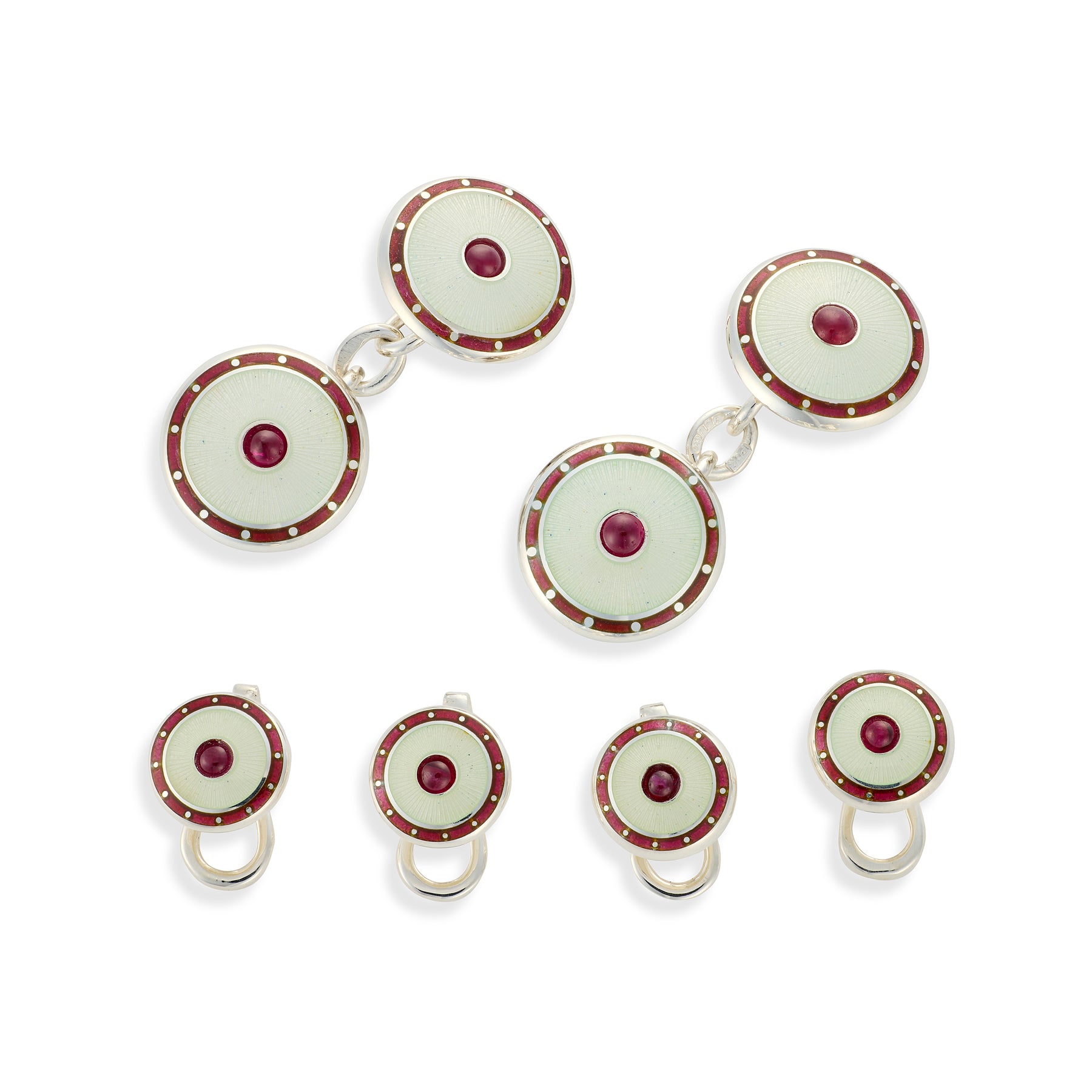 Ruby & Enamel Dress Set