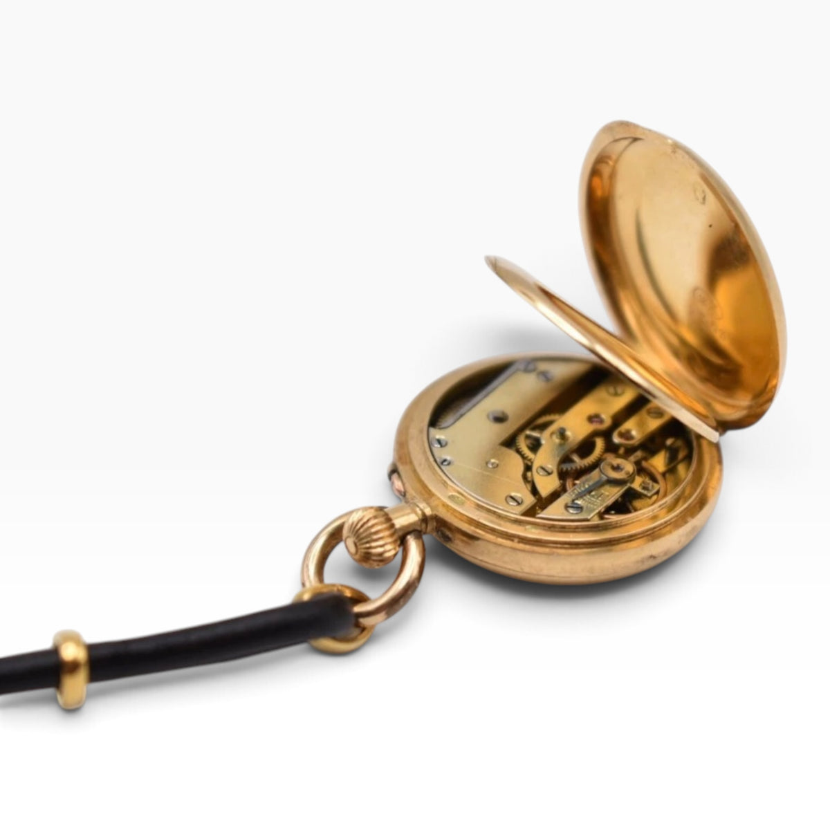 Antique Swiss 18ct Gold & Diamond Convertible Fob Watch