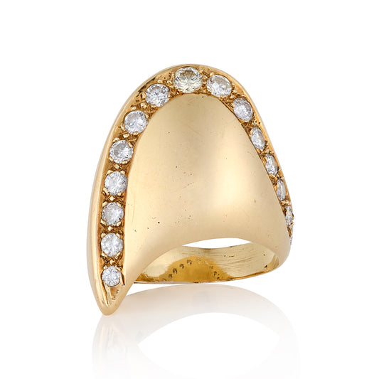 1970s 18ct Gold & Diamond Ring