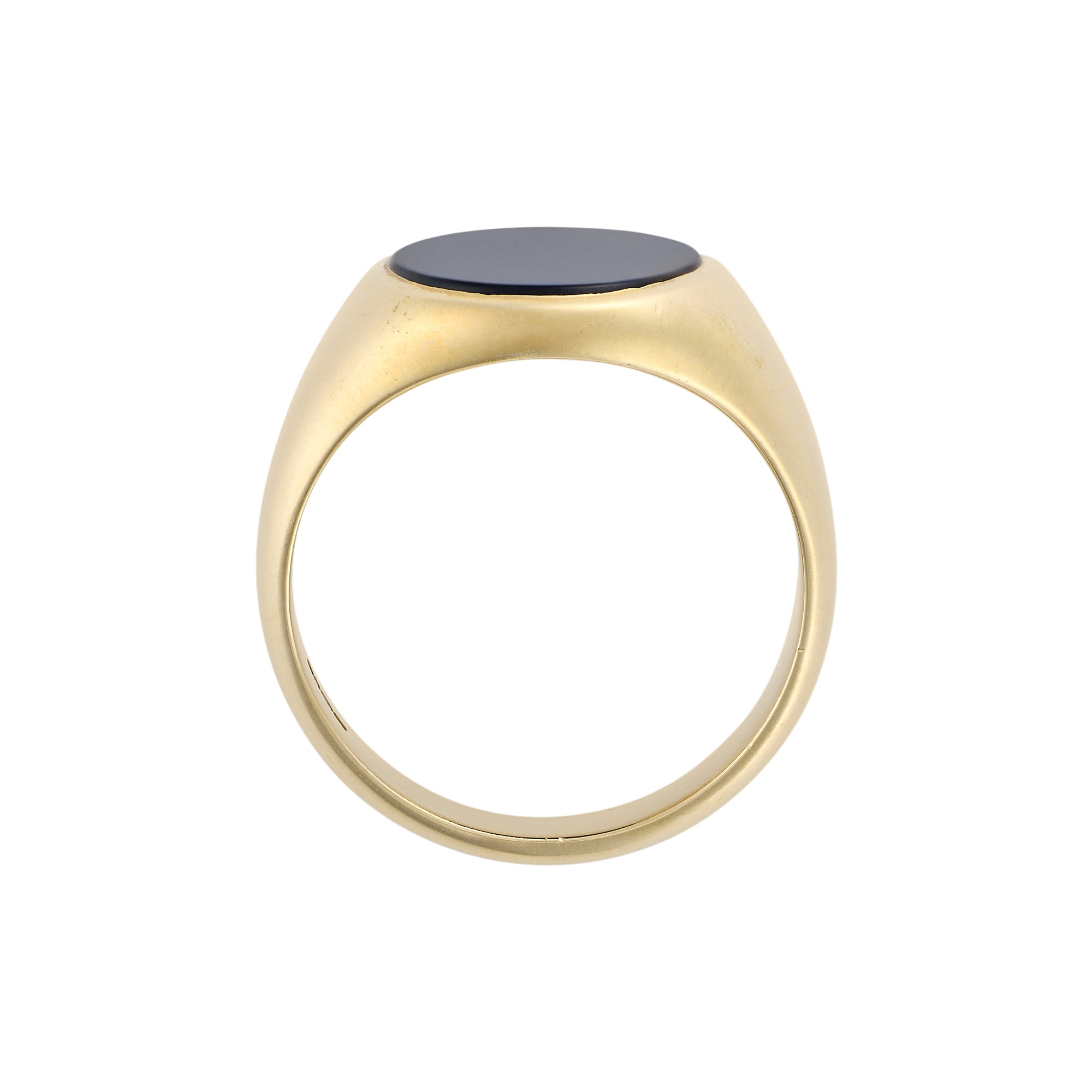 12 x 10mm Bloodstone Oxford Oval Signet Ring