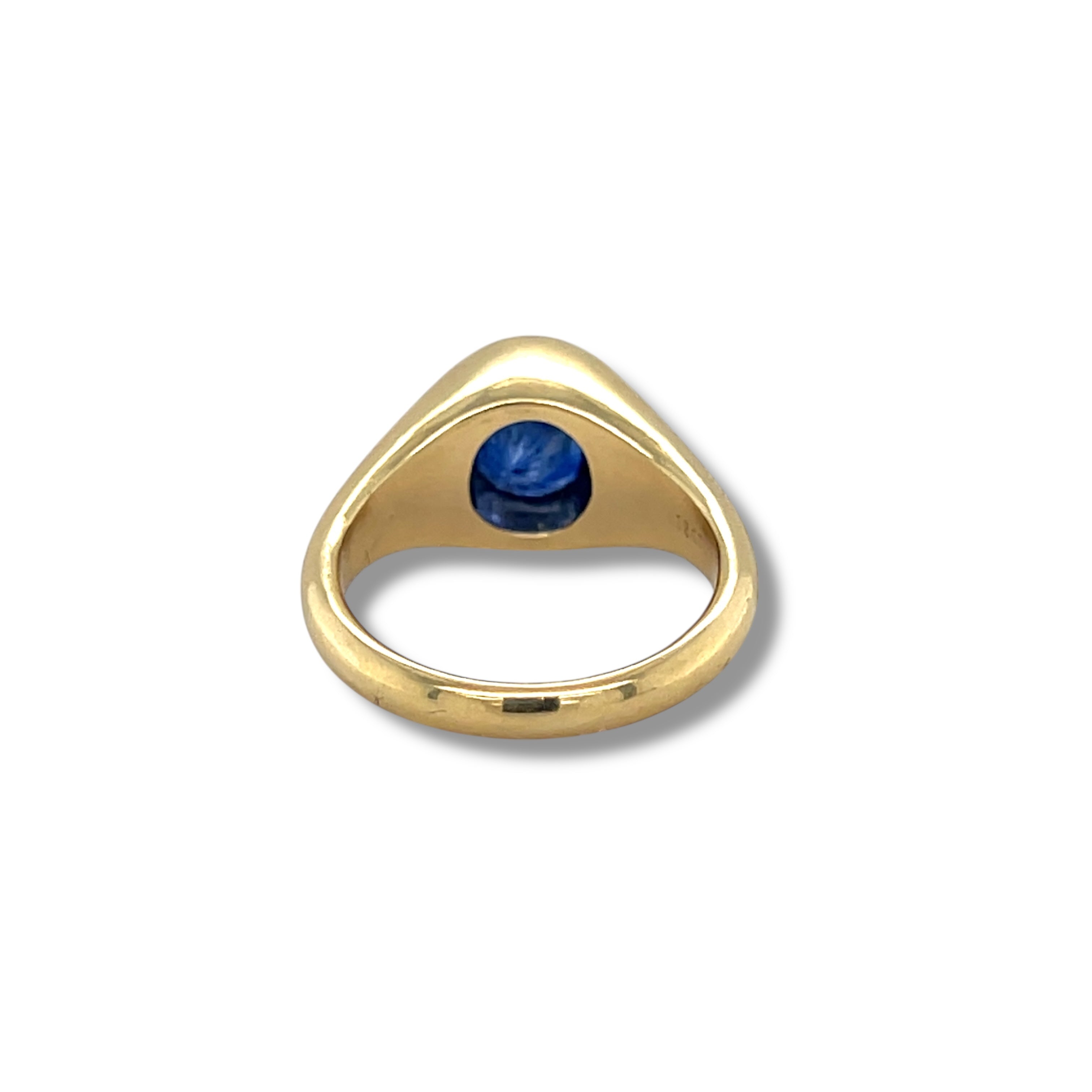 Royal Blue Ceylon Sapphire and 18ct Gold Ring