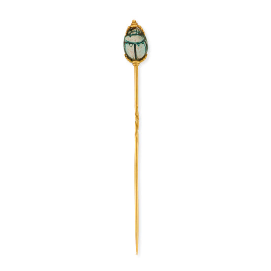 Grand Tour Turquoise Scarab Stickpin