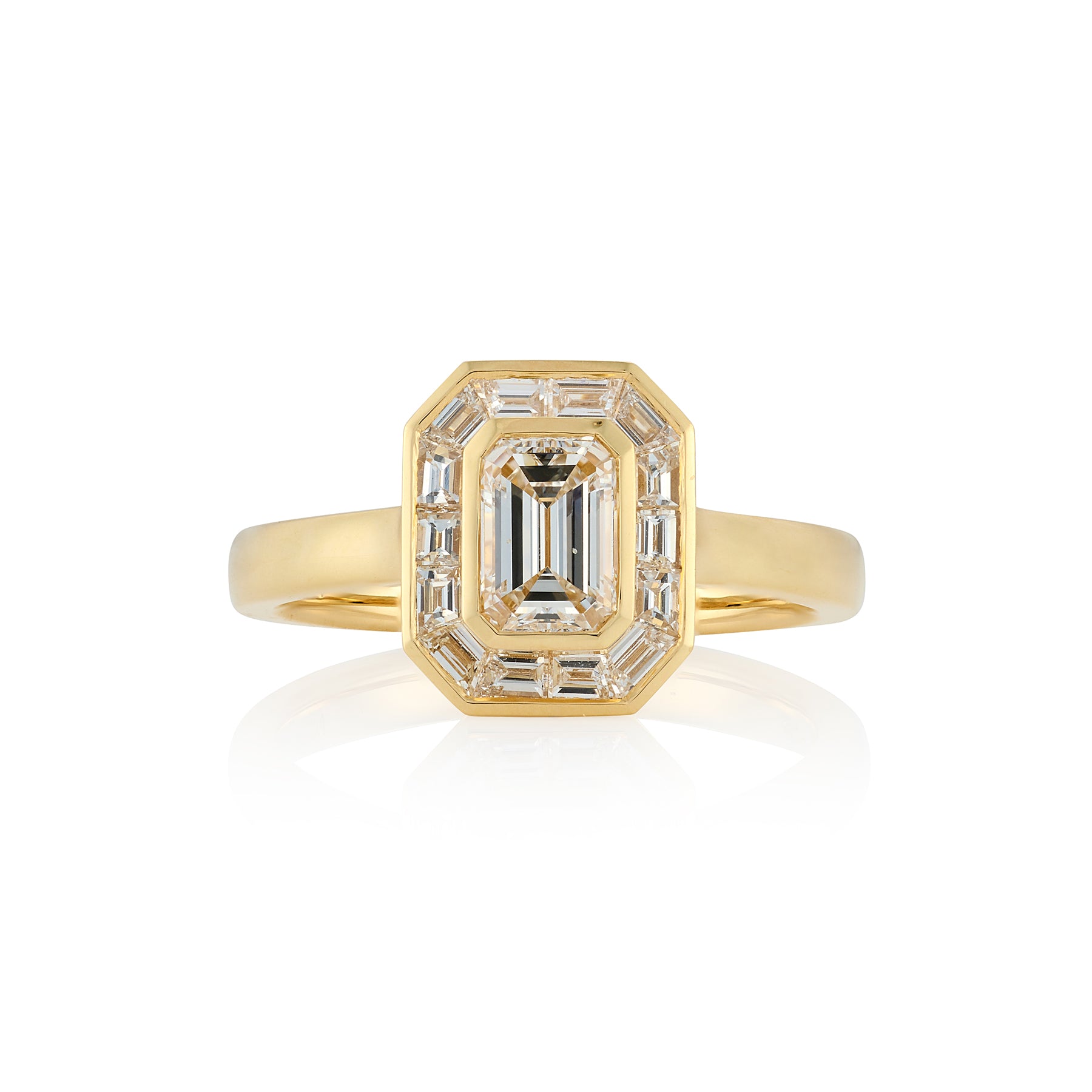 Art Deco Style Diamond Cluster Ring