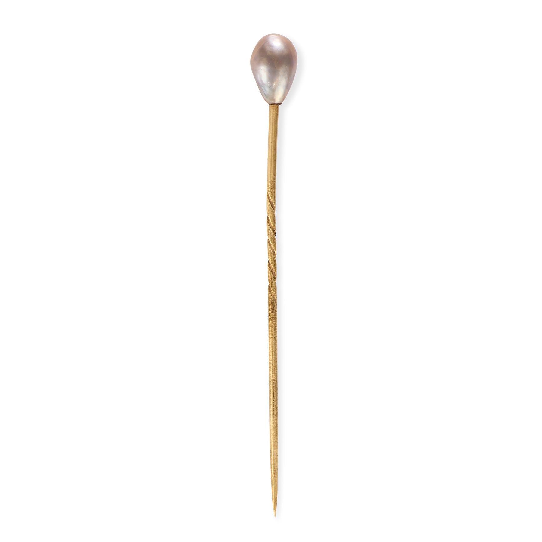 Natural Grey Pearl Stickpin