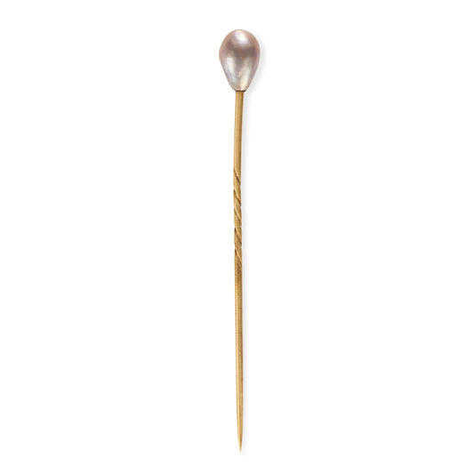 Natural Grey Pearl Stickpin