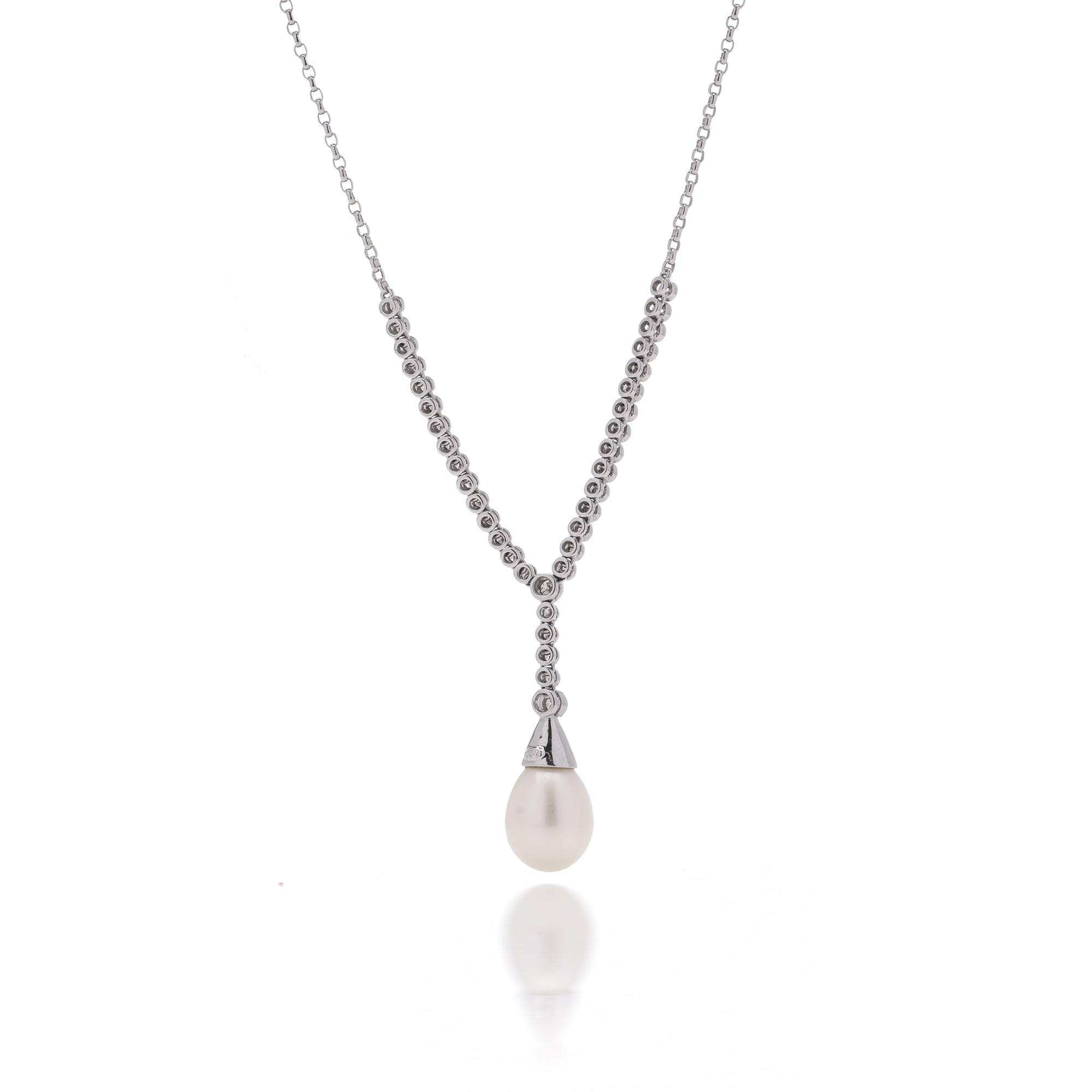 Pearl & Diamond Necklace - Wildsmith Jewellery