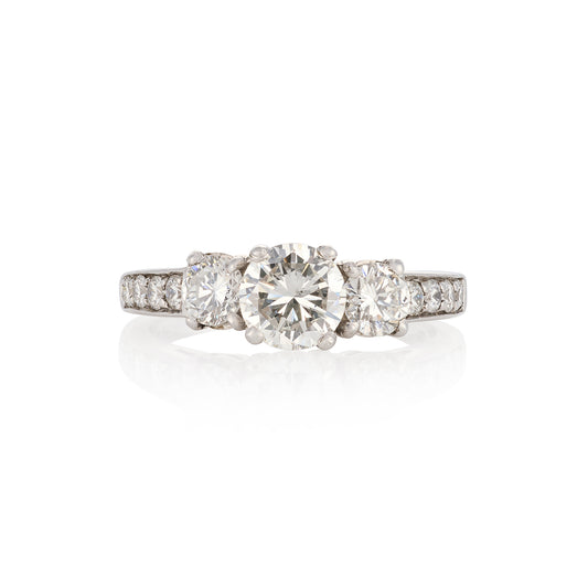 Diamond Three Stone Engagement Ring