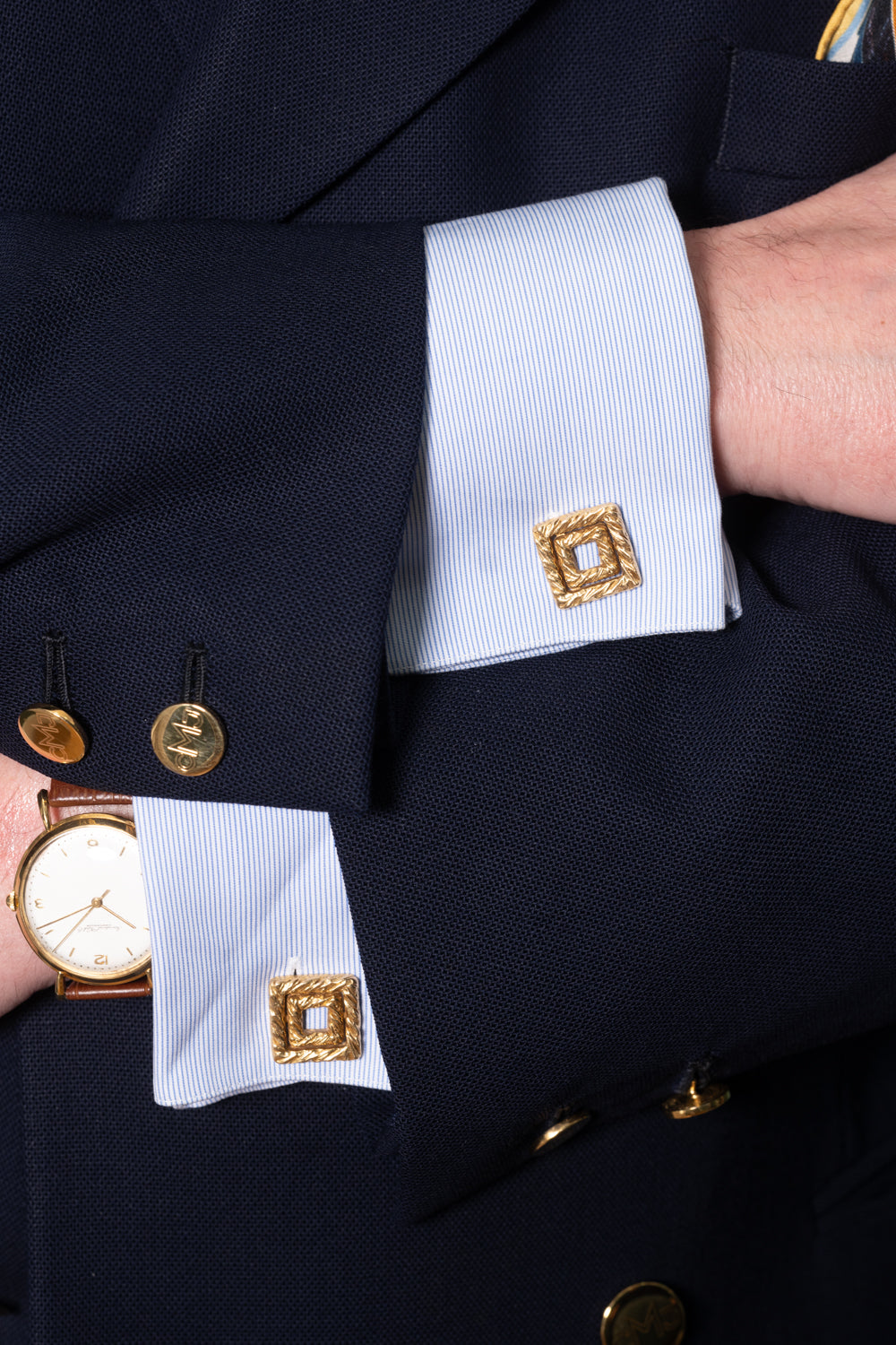 1970's 18ct Gold Square Cufflinks