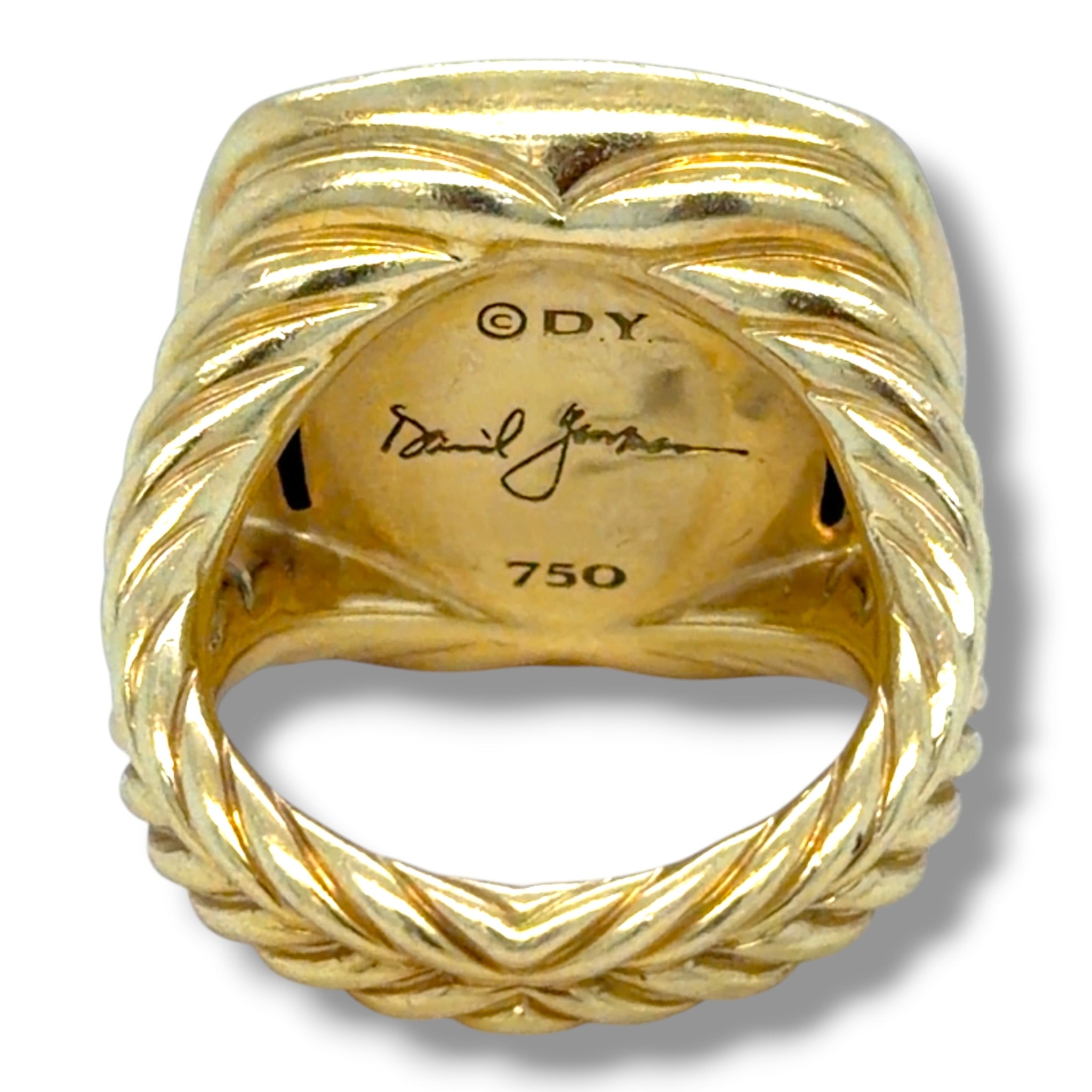 David Yurman Green Orchid & Diamond Ring