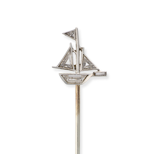 Art Deco Sailing Stickpin