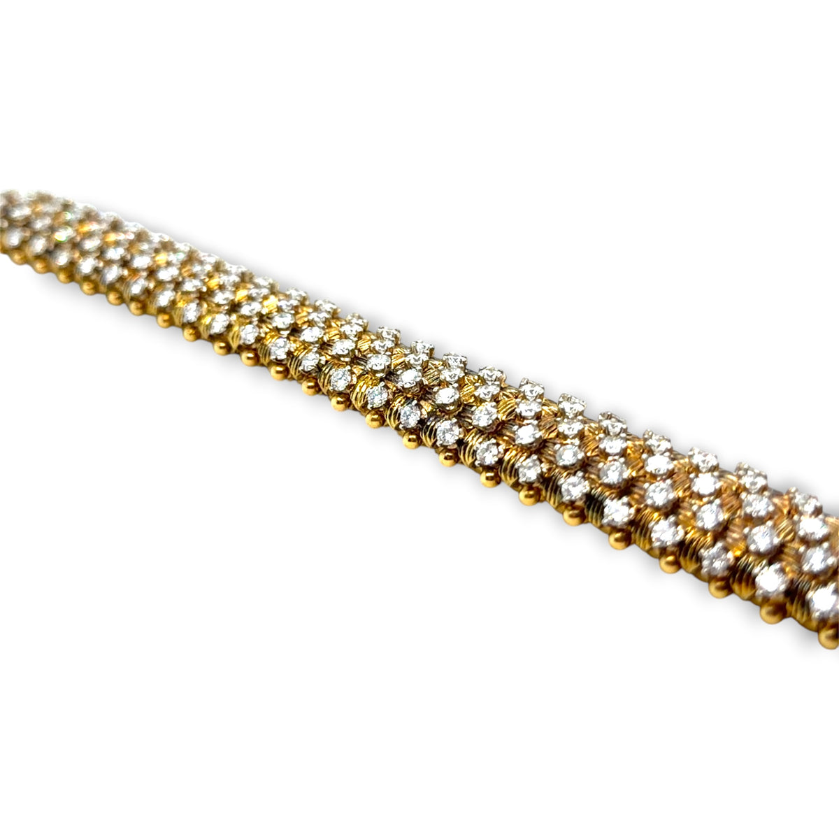 Vintage 18ct Gold 11.90ct Diamond Bracelet