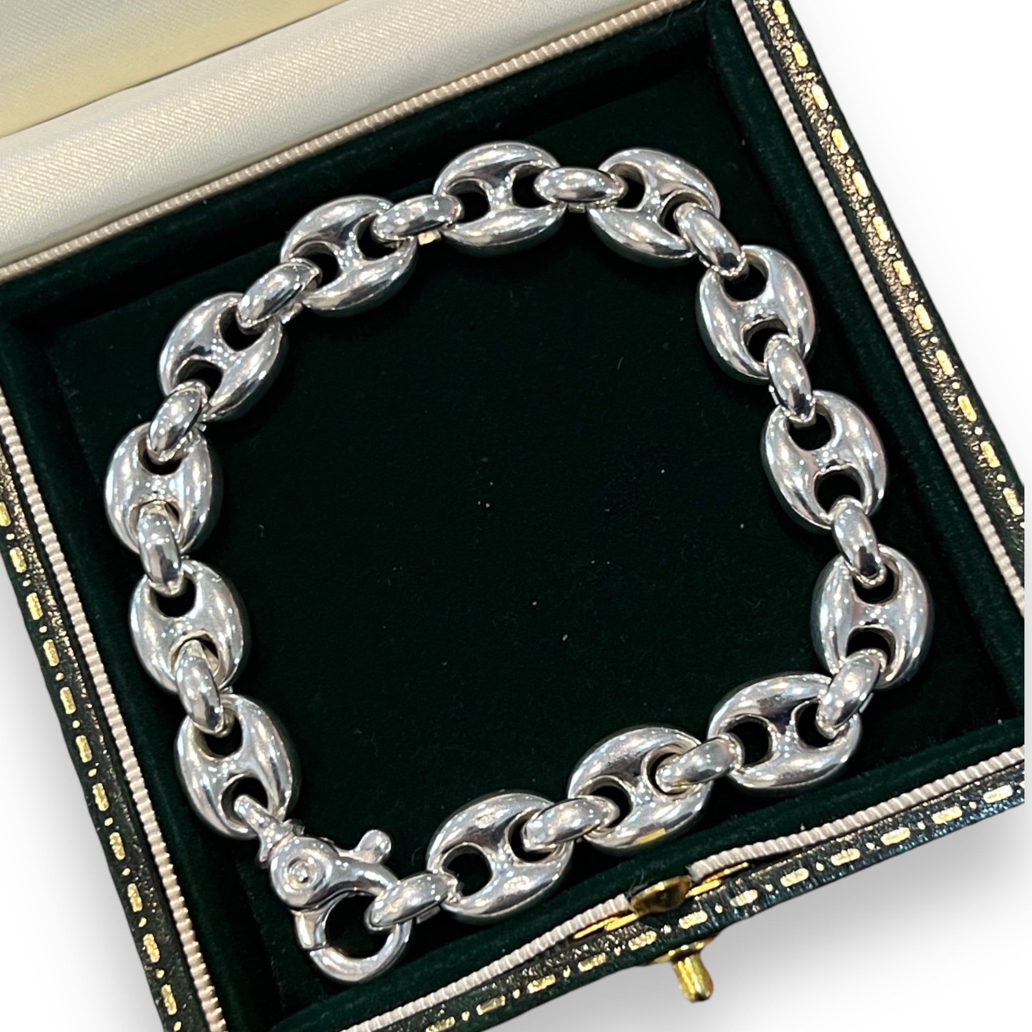 Solid Silver Ship Link Bracelet - Wildsmith Jewellery