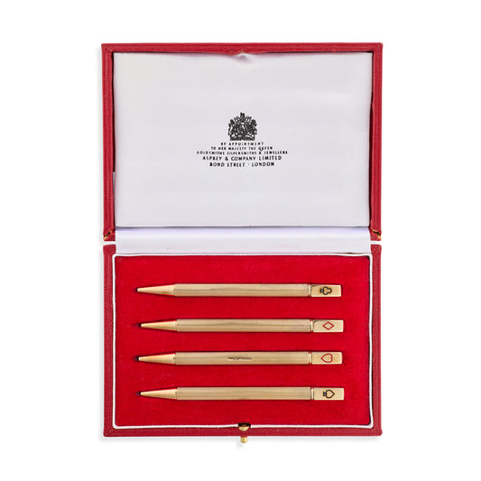 Set of Gold Bridge Pencils by Asprey & Company