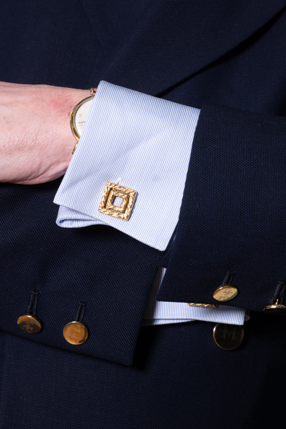 1970's 18ct Gold Square Cufflinks