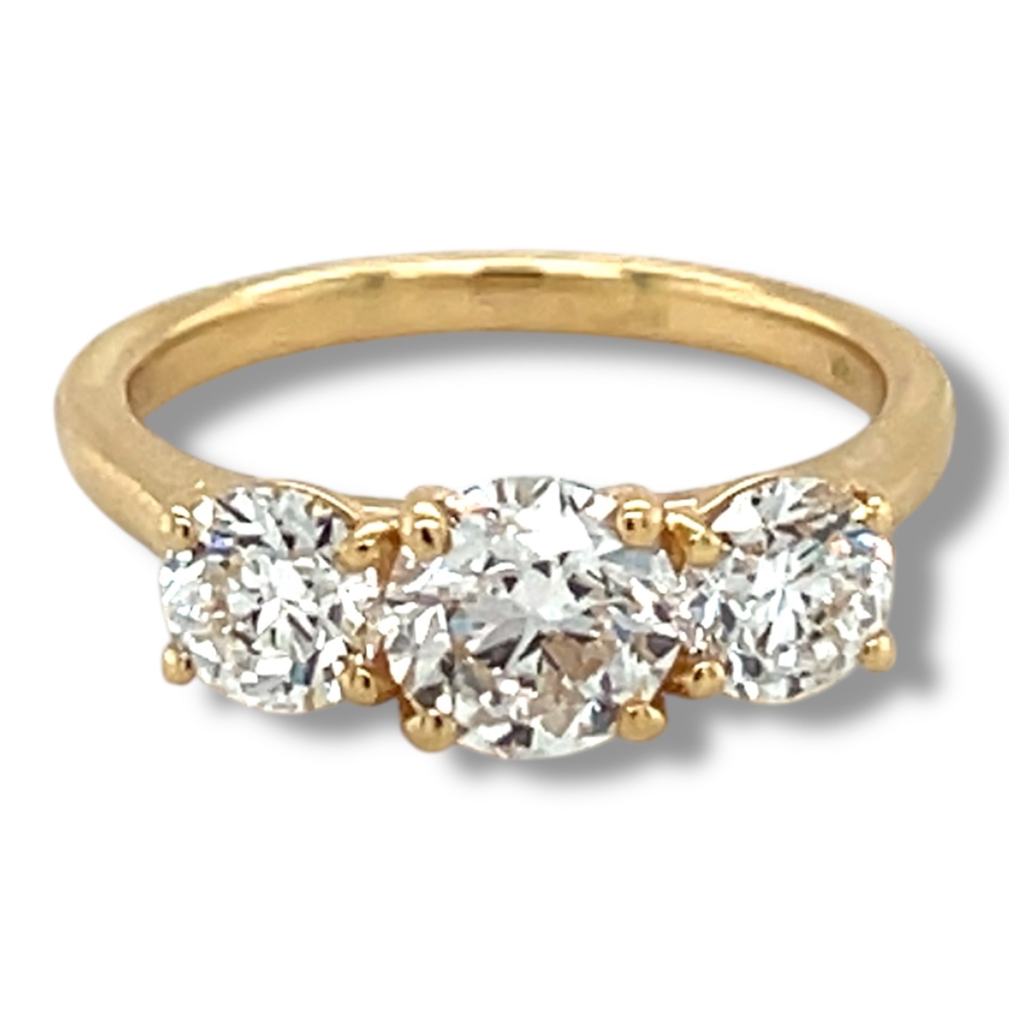 2ct GIA Certified Three Stone Diamond Ring - Wildsmith Jewellery