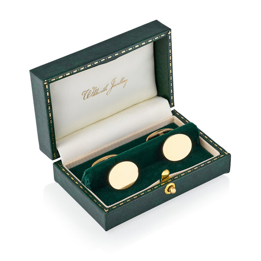 Gold Oval Cufflinks