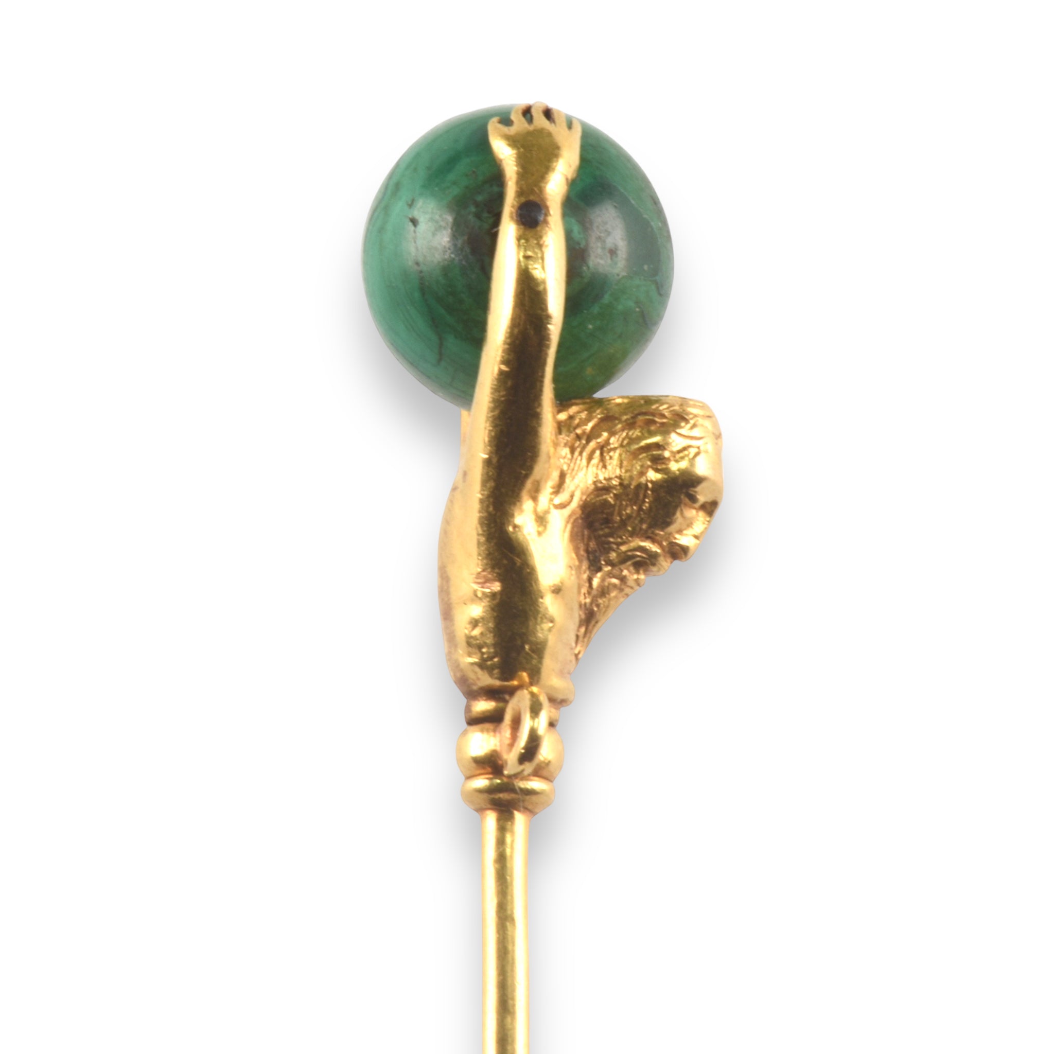 19th Century Stickpin of Atlas - Wildsmith Jewellery