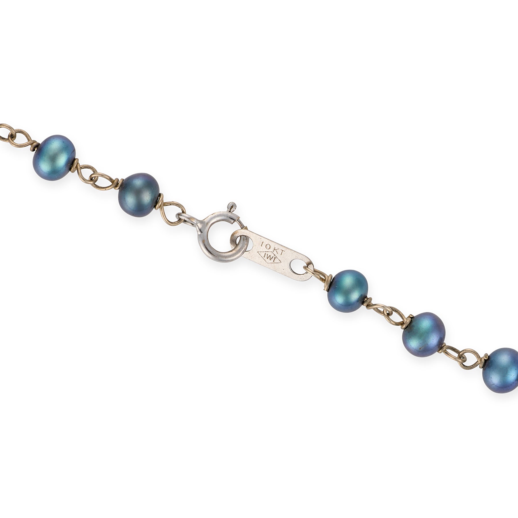 Fresh Water Grey Pearl and White Gold Necklace - Wildsmith Jewellery