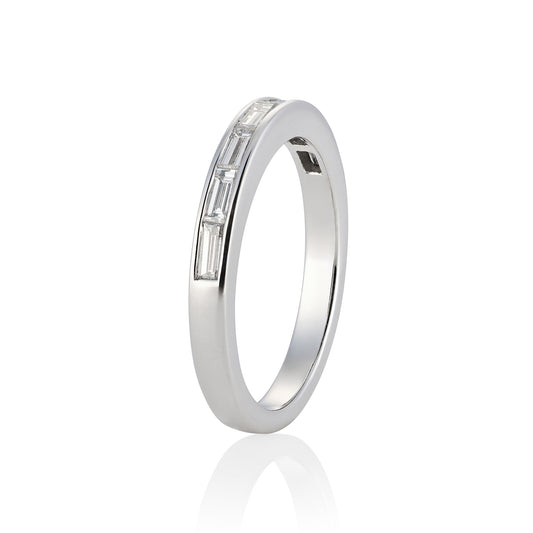 0.55ct Baguette Diamond Platinum Ring - Wildsmith Jewellery
