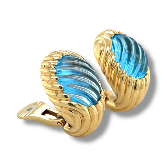 Gold & Topaz Earrings by Boucheron