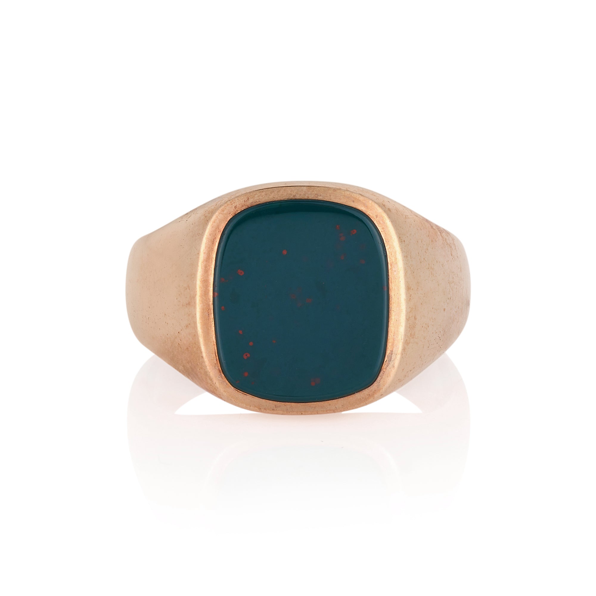 11 x 9mm Cushion Shaped Onyx Signet Ring