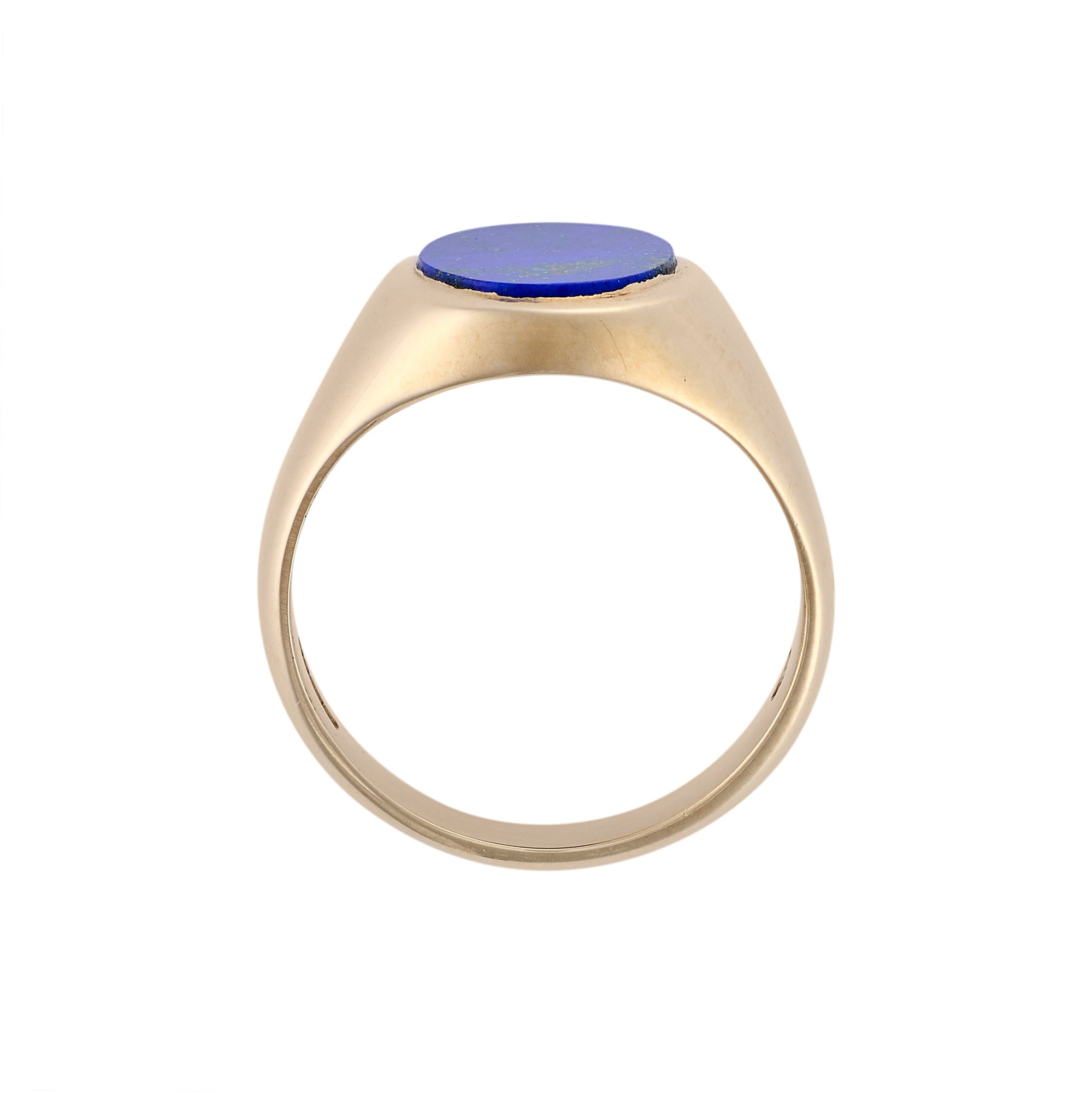 10 X 8mm Lapis Lazuli Oval Signet Ring