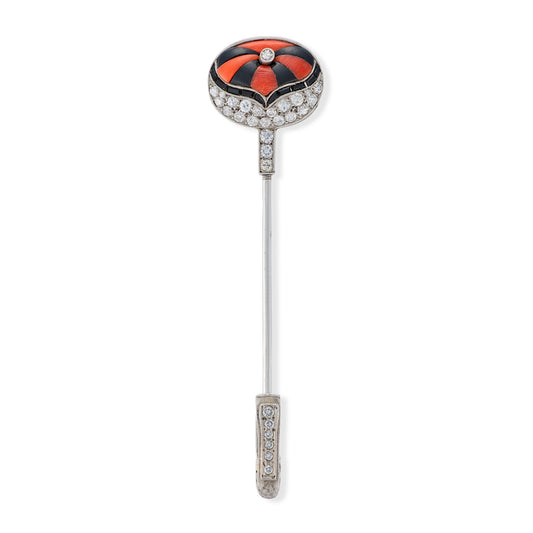 Art Deco Jabot Brooch
