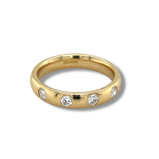 18ct Gold & Diamond Wedding Ring - Wildsmith Jewellery