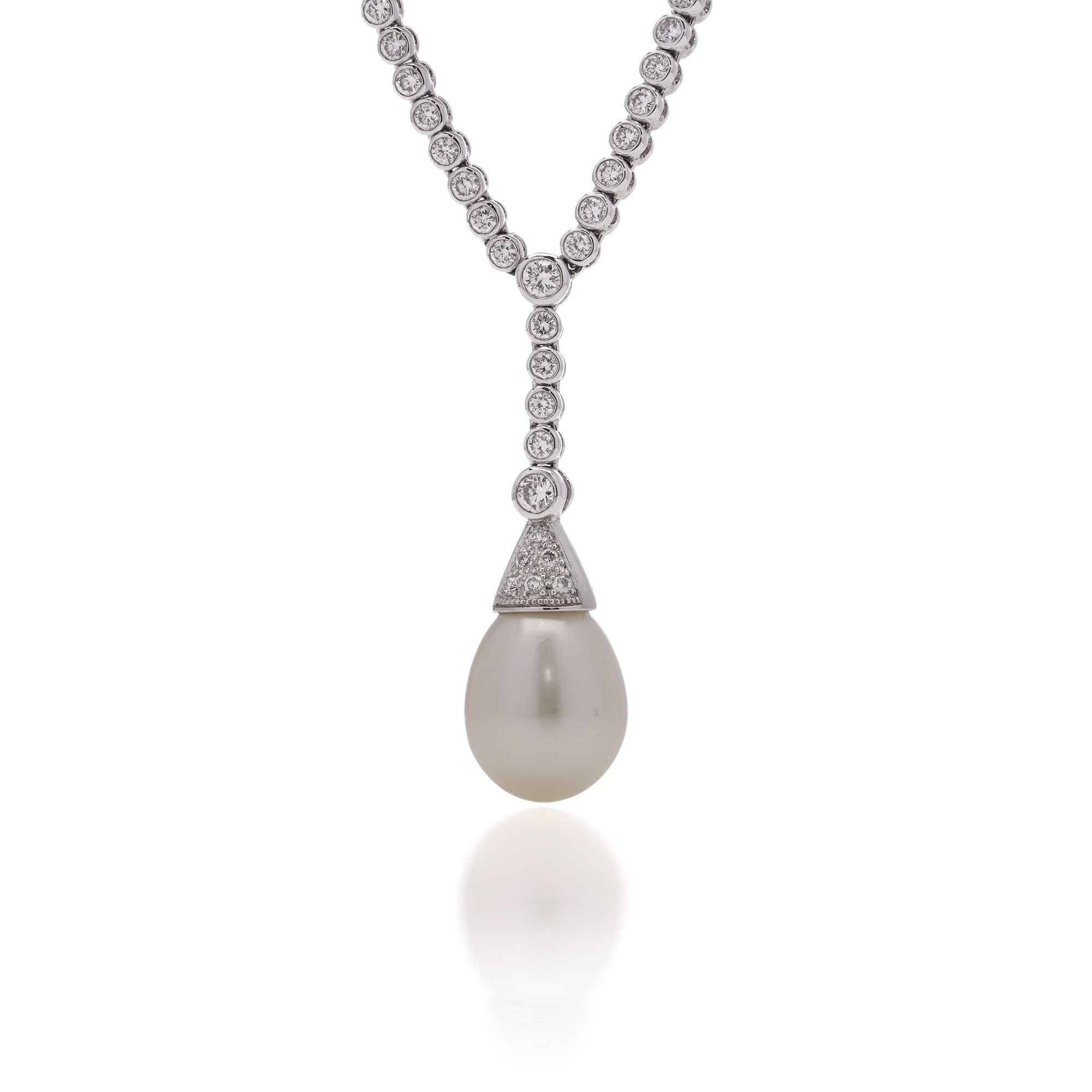 Pearl & Diamond Necklace - Wildsmith Jewellery