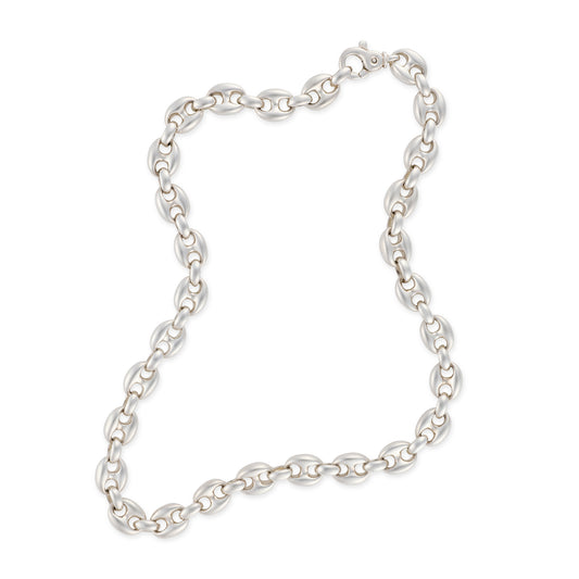 Solid Silver Ship Link Necklace - Wildsmith Jewellery