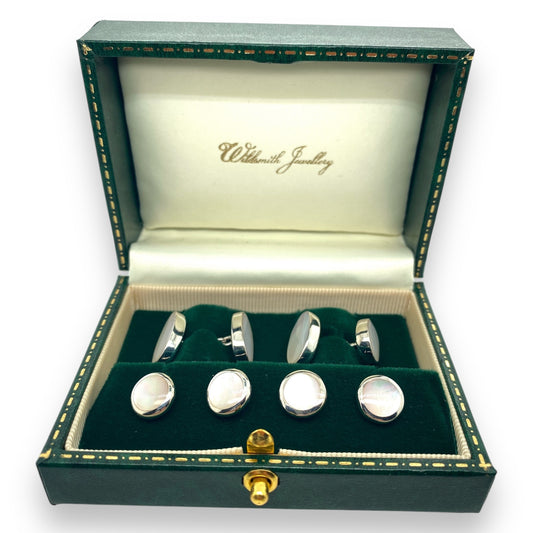 Mother of Pearl Cufflinks & Dress Shirt Studs