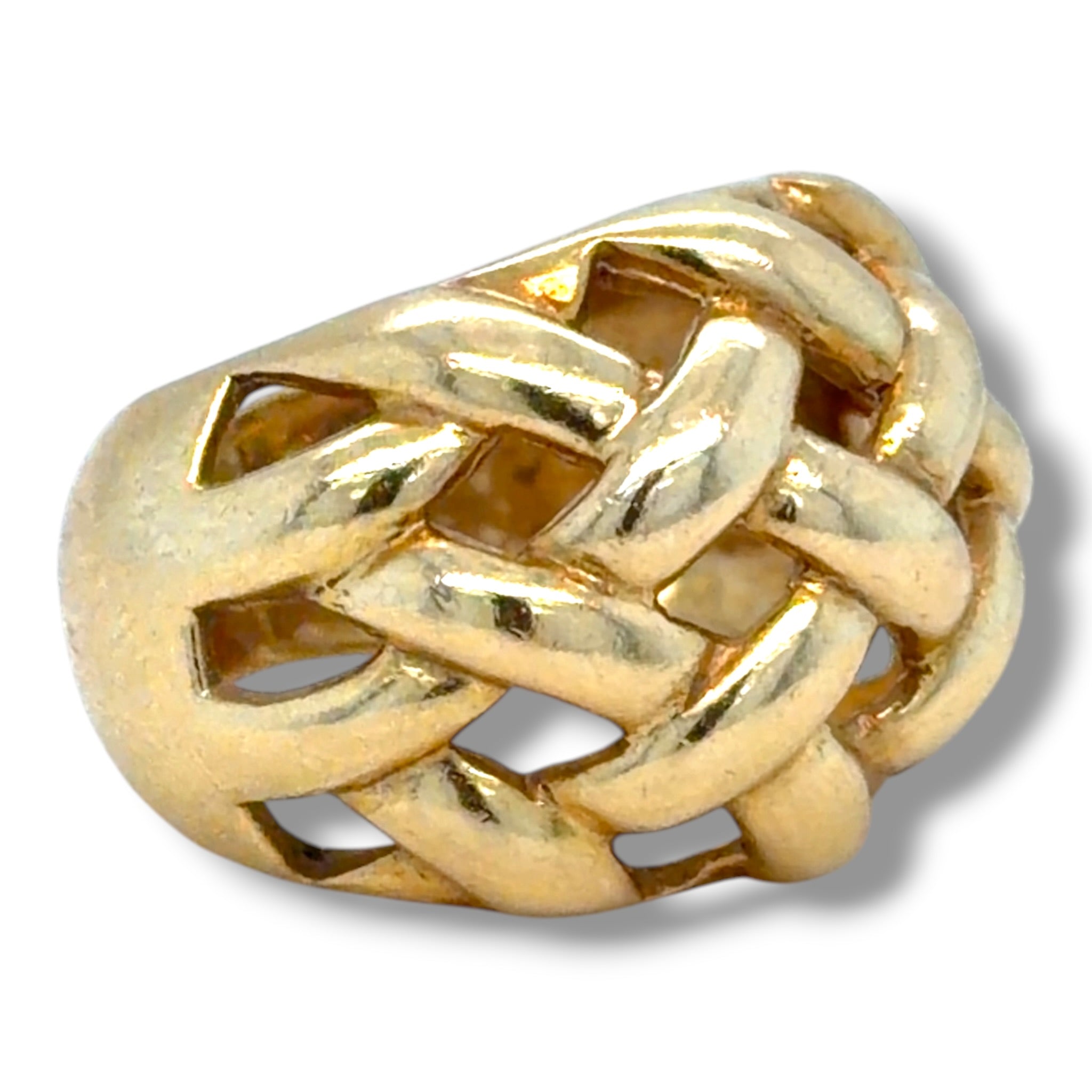 Vintage 18ct Gold Lattice Ring