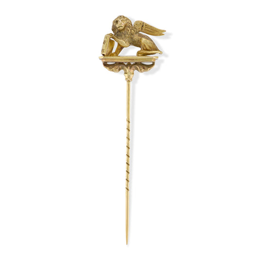 Antique Winged Lion of St. Mark Stickpin - Wildsmith Jewellery