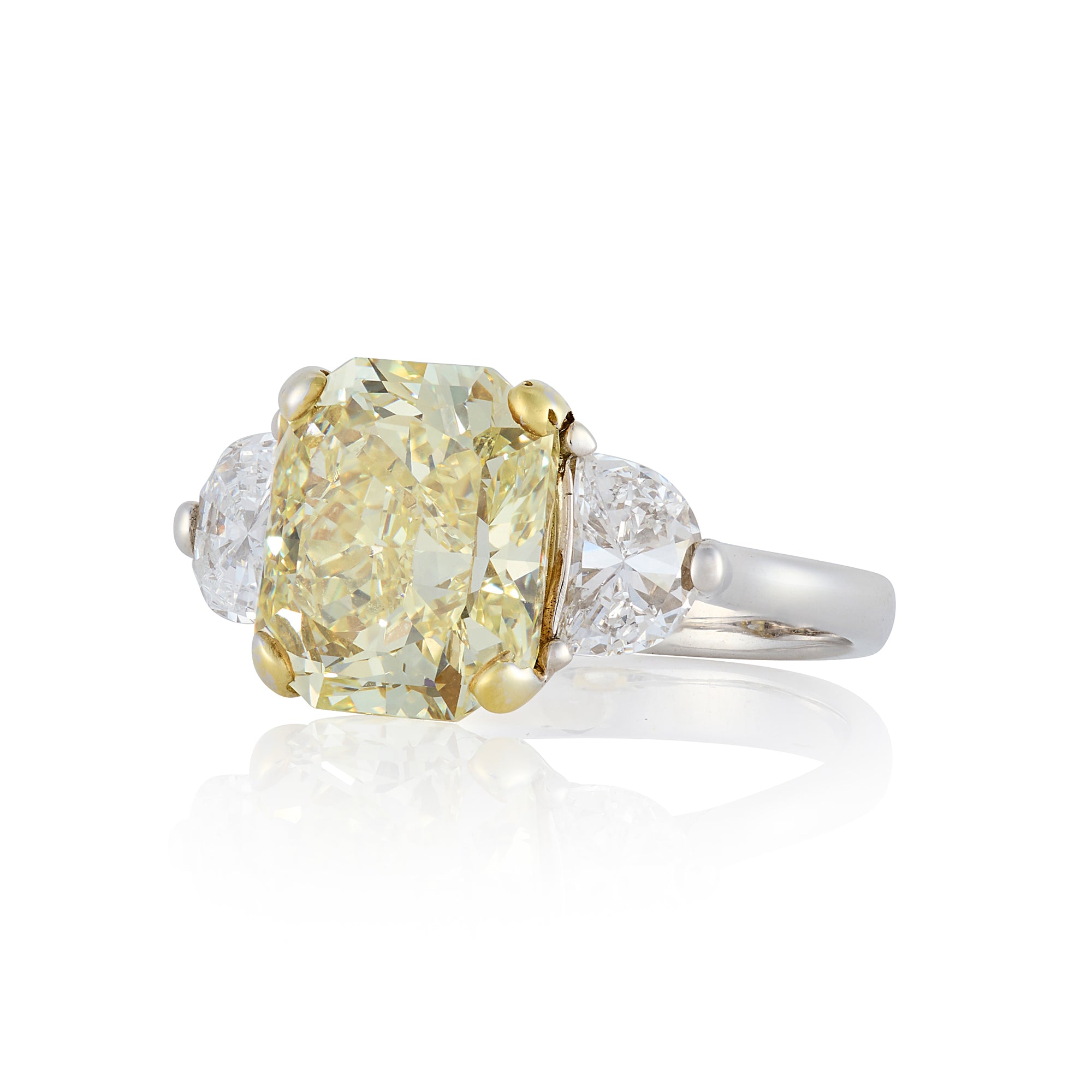 4.54cts Fancy Yellow Diamond Ring GIA Certified