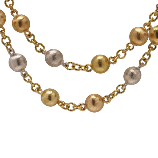 18ct Rose, White & Yellow Gold Necklace - Wildsmith Jewellery